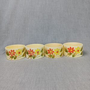 Hand Painted Ceramic Bowl Set Of 4 Made In Japan Gifts "Around the World" Small